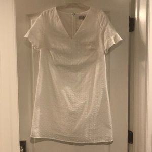 Loft White Eyelet dress